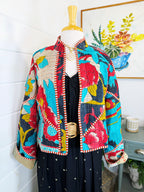 Patchwork Kantha Jacket – Quilted Reversible Blanket Coat