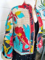 Patchwork Kantha Jacket – Quilted Reversible Blanket Coat