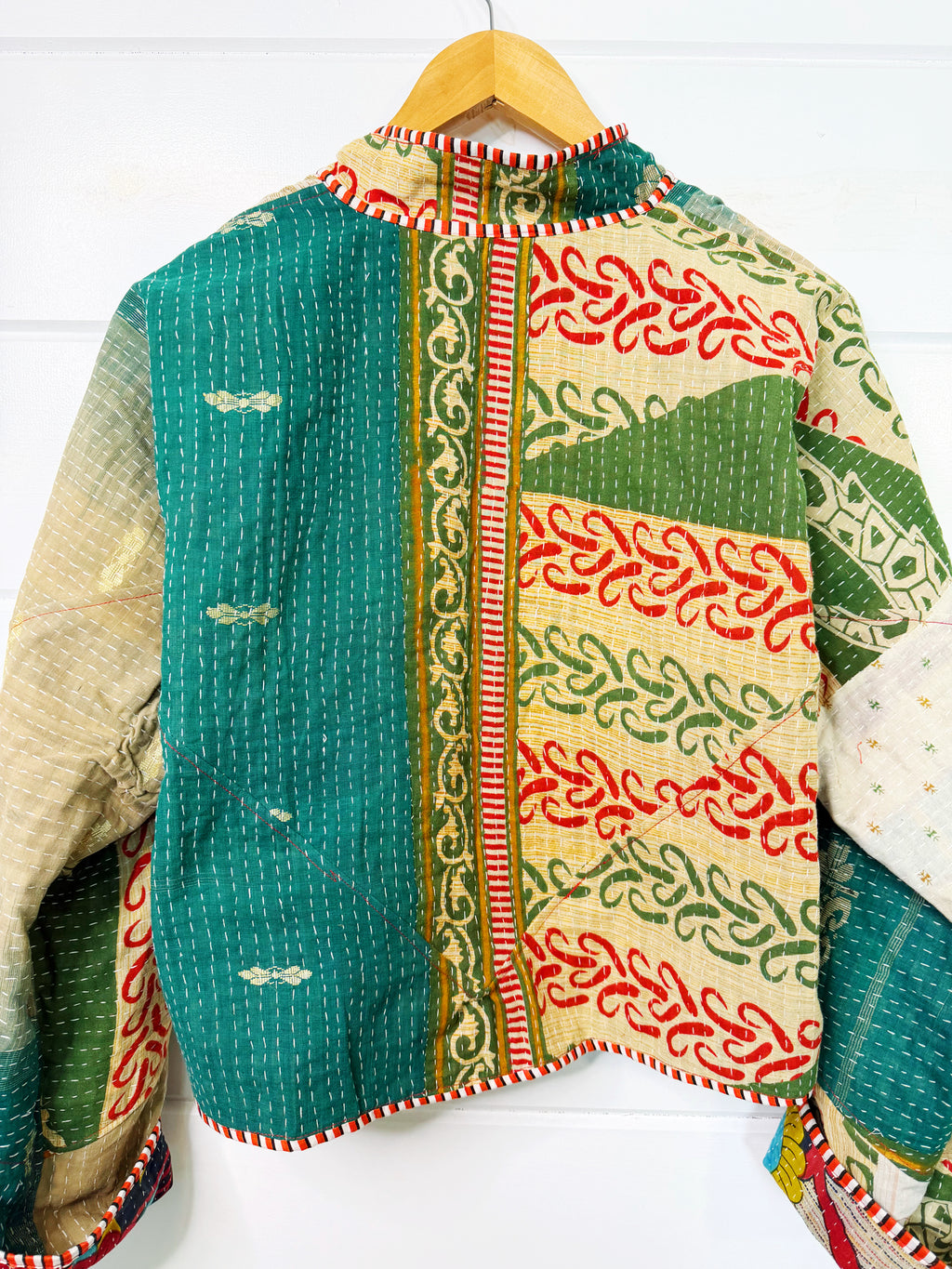 Patchwork Kantha Jacket – Quilted Reversible Blanket Coat
