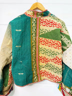 Patchwork Kantha Jacket – Quilted Reversible Blanket Coat
