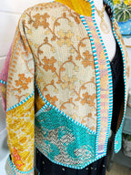Patchwork Kantha Jacket – Quilted Reversible Blanket Coat
