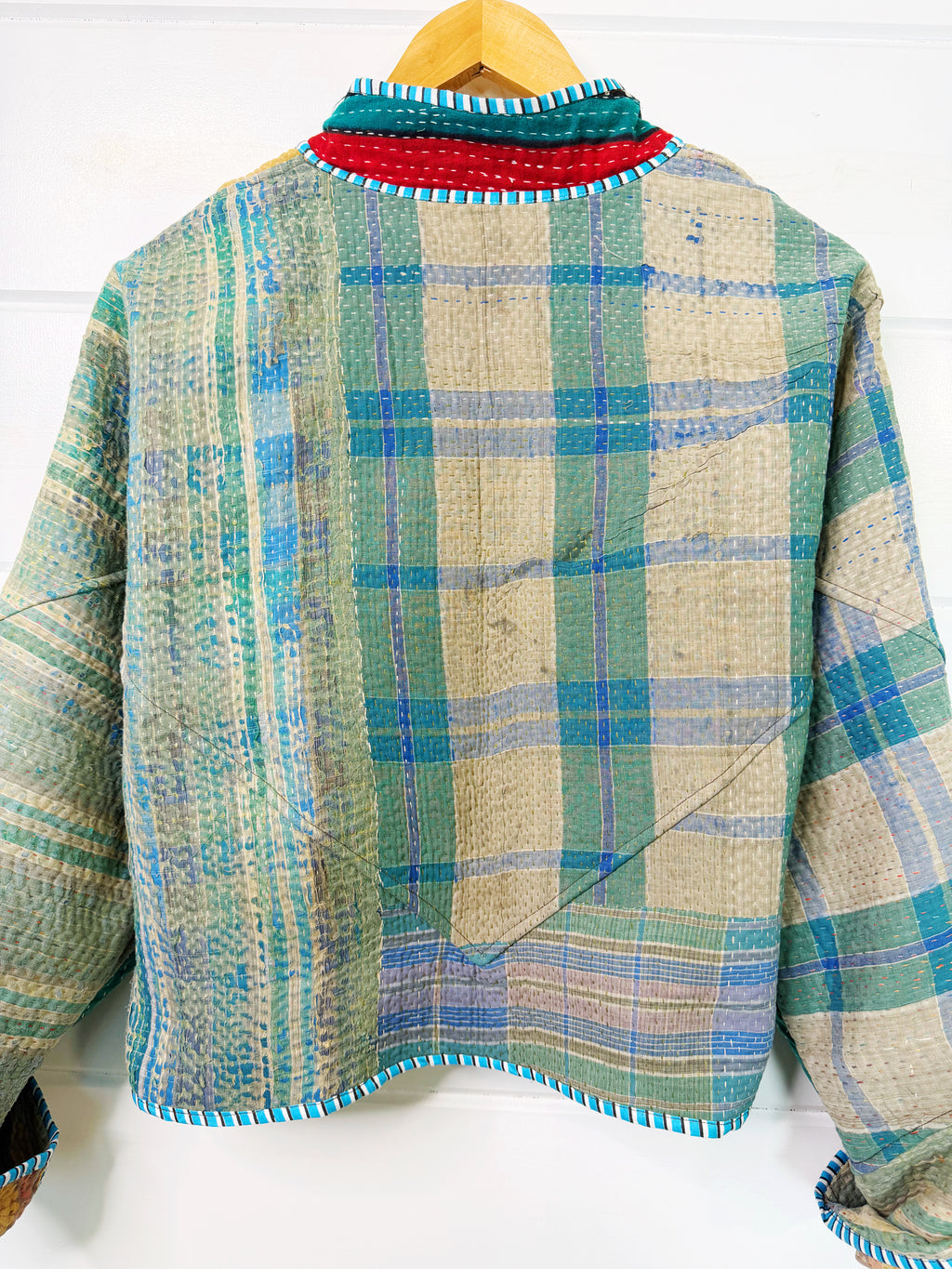 Patchwork Kantha Jacket – Quilted Reversible Blanket Coat