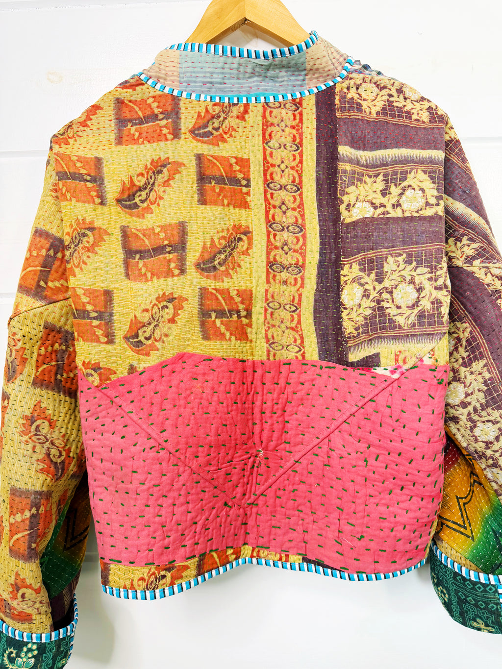 Patchwork Kantha Jacket – Quilted Reversible Blanket Coat