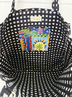 Large Quilted Travel Tote Bag - Palm Cirque