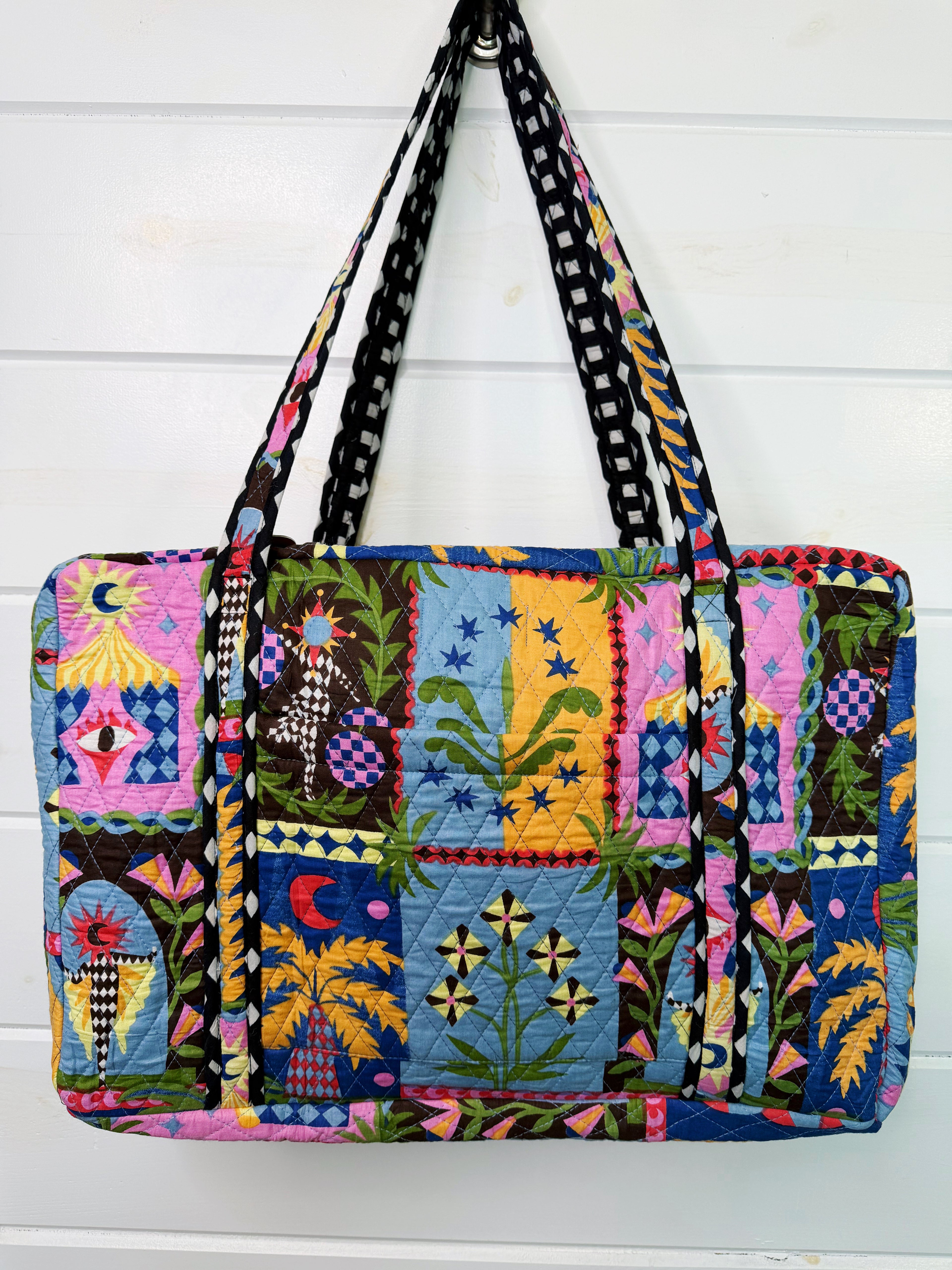 Quilted Overnight Weekender Bag - Palm Cirque