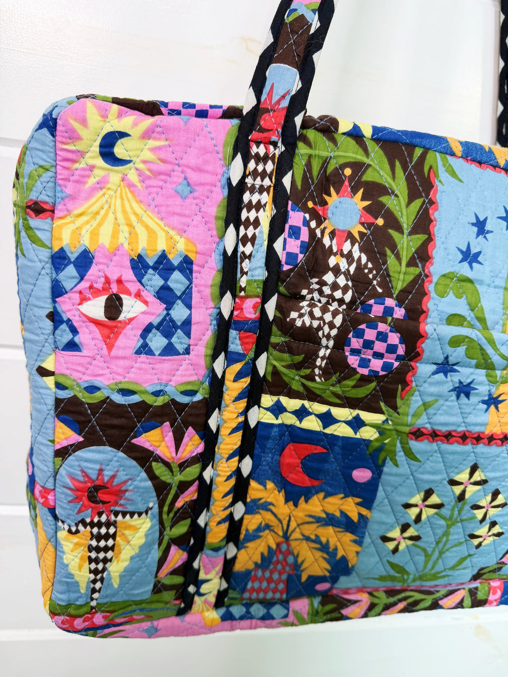 Quilted Overnight Weekender Bag - Palm Cirque