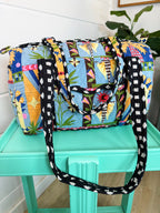 Quilted Mini Duffle Bag - Palm Cirque