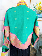 Patchwork Kantha Jacket – Quilted Reversible Blanket Coat