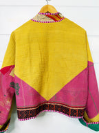 Patchwork Kantha Jacket – Quilted Reversible Blanket Coat