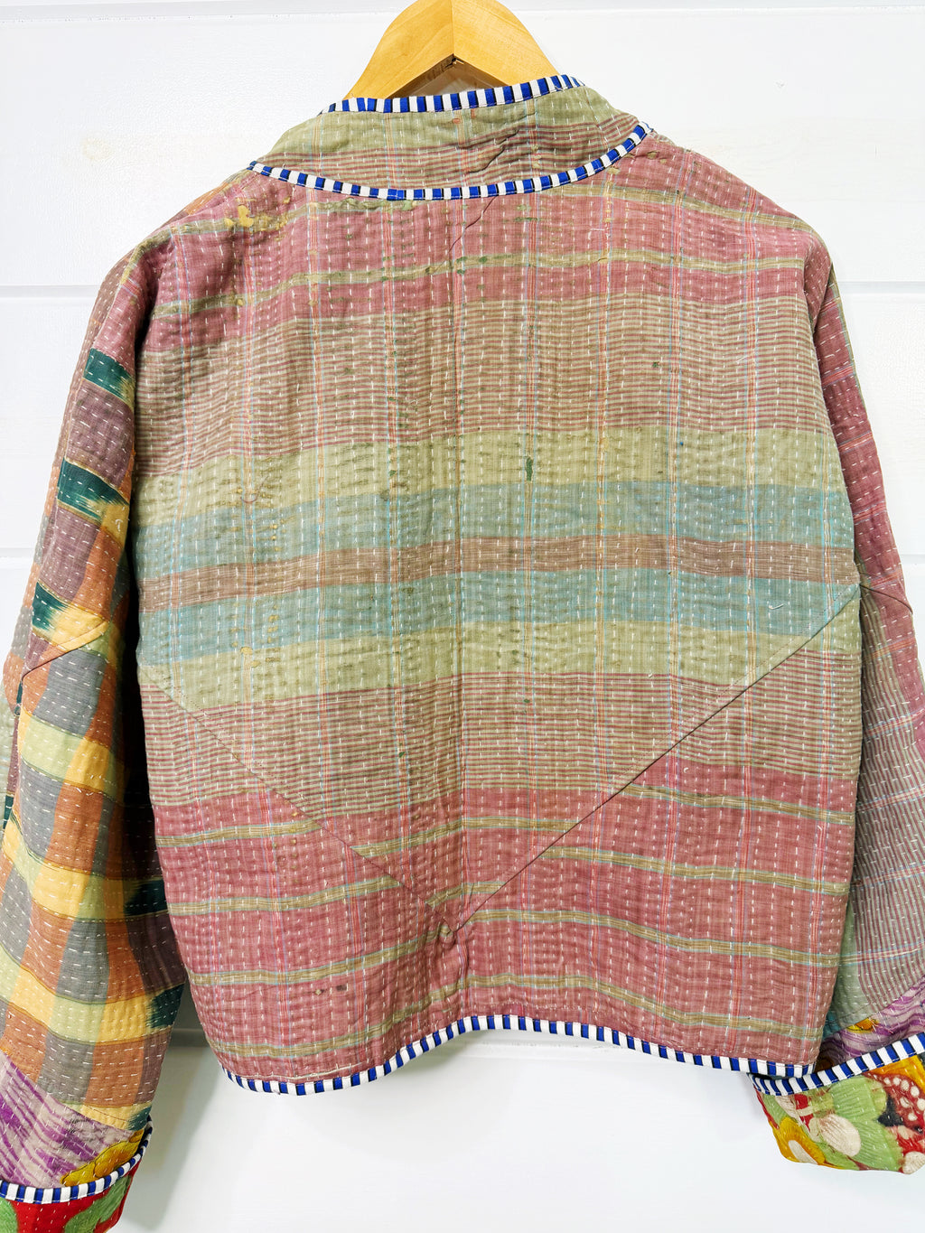 Patchwork Kantha Jacket – Quilted Reversible Blanket Coat