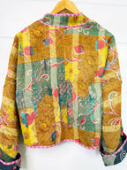 Patchwork Kantha Jacket – Quilted Reversible Blanket Coat