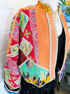 Patchwork Kantha Jacket – Quilted Reversible Blanket Coat
