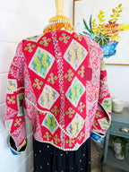 Patchwork Kantha Jacket – Quilted Reversible Blanket Coat