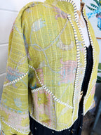 Patchwork Kantha Jacket – Quilted Reversible Blanket Coat