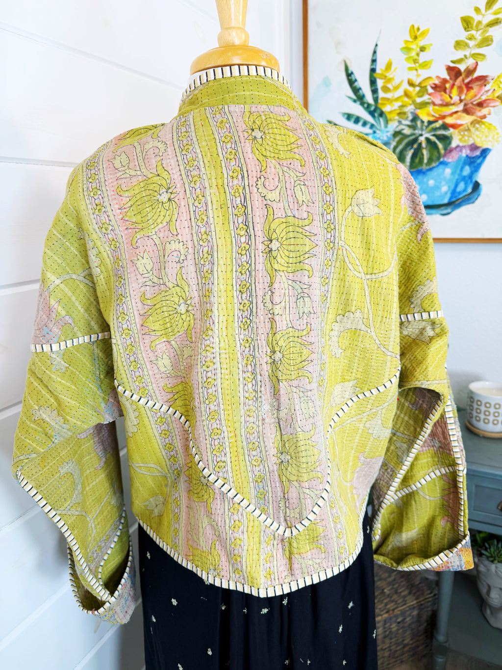 Patchwork Kantha Jacket – Quilted Reversible Blanket Coat
