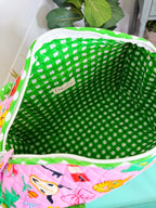 Quilted Mini Duffle Bag - Lucky Vibes Pink