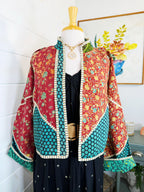 Patchwork Kantha Jacket – Quilted Reversible Blanket Coat