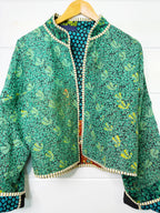 Patchwork Kantha Jacket – Quilted Reversible Blanket Coat