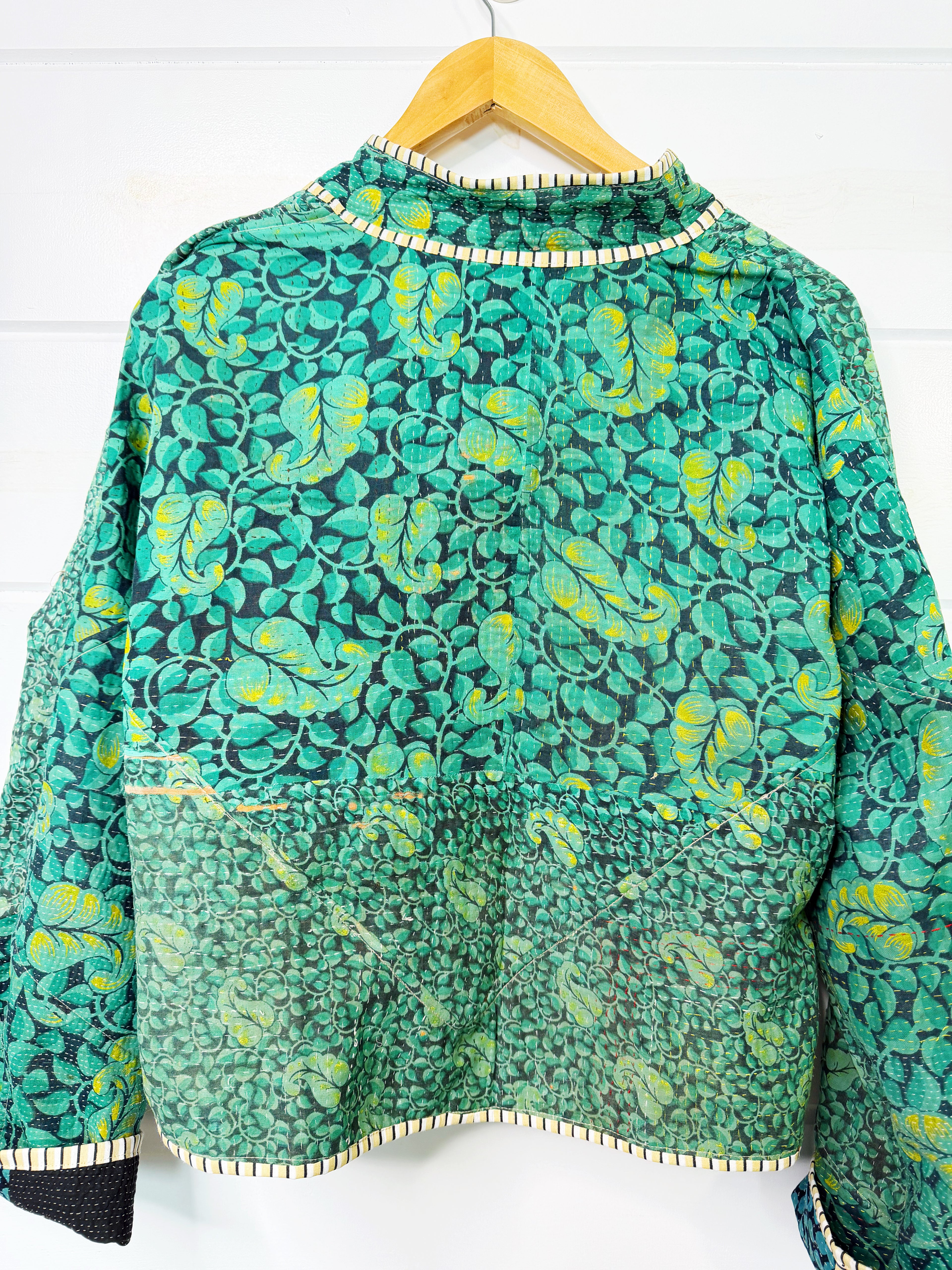 Patchwork Kantha Jacket – Quilted Reversible Blanket Coat