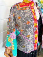 Patchwork Kantha Jacket – Quilted Reversible Blanket Coat