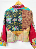 Patchwork Kantha Jacket – Quilted Reversible Blanket Coat