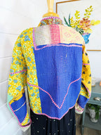 Patchwork Kantha Jacket – Quilted Reversible Blanket Coat