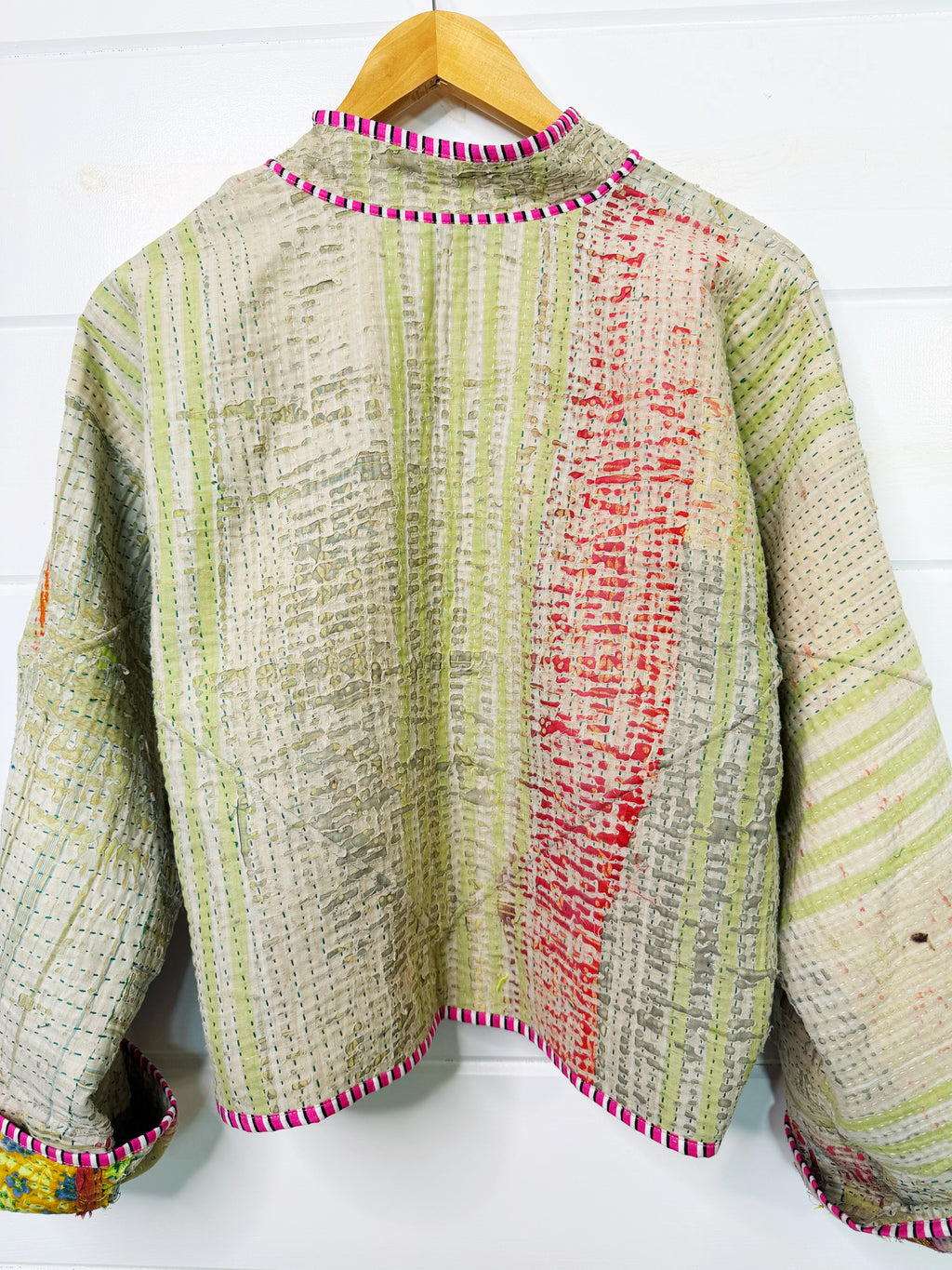 Patchwork Kantha Jacket – Quilted Reversible Blanket Coat