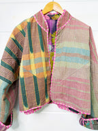 Patchwork Kantha Jacket – Quilted Reversible Blanket Coat