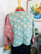 Patchwork Kantha Jacket – Quilted Reversible Blanket Coat