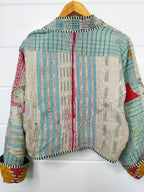 Patchwork Kantha Jacket – Quilted Reversible Blanket Coat