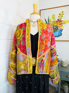 Patchwork Kantha Jacket – Quilted Reversible Blanket Coat