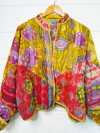 Patchwork Kantha Jacket – Quilted Reversible Blanket Coat