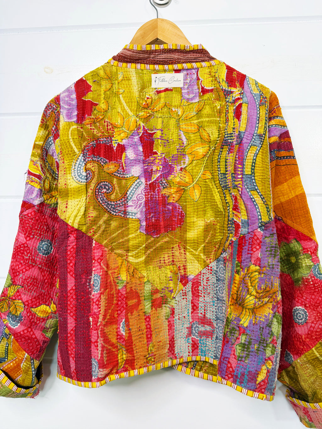 Patchwork Kantha Jacket – Quilted Reversible Blanket Coat