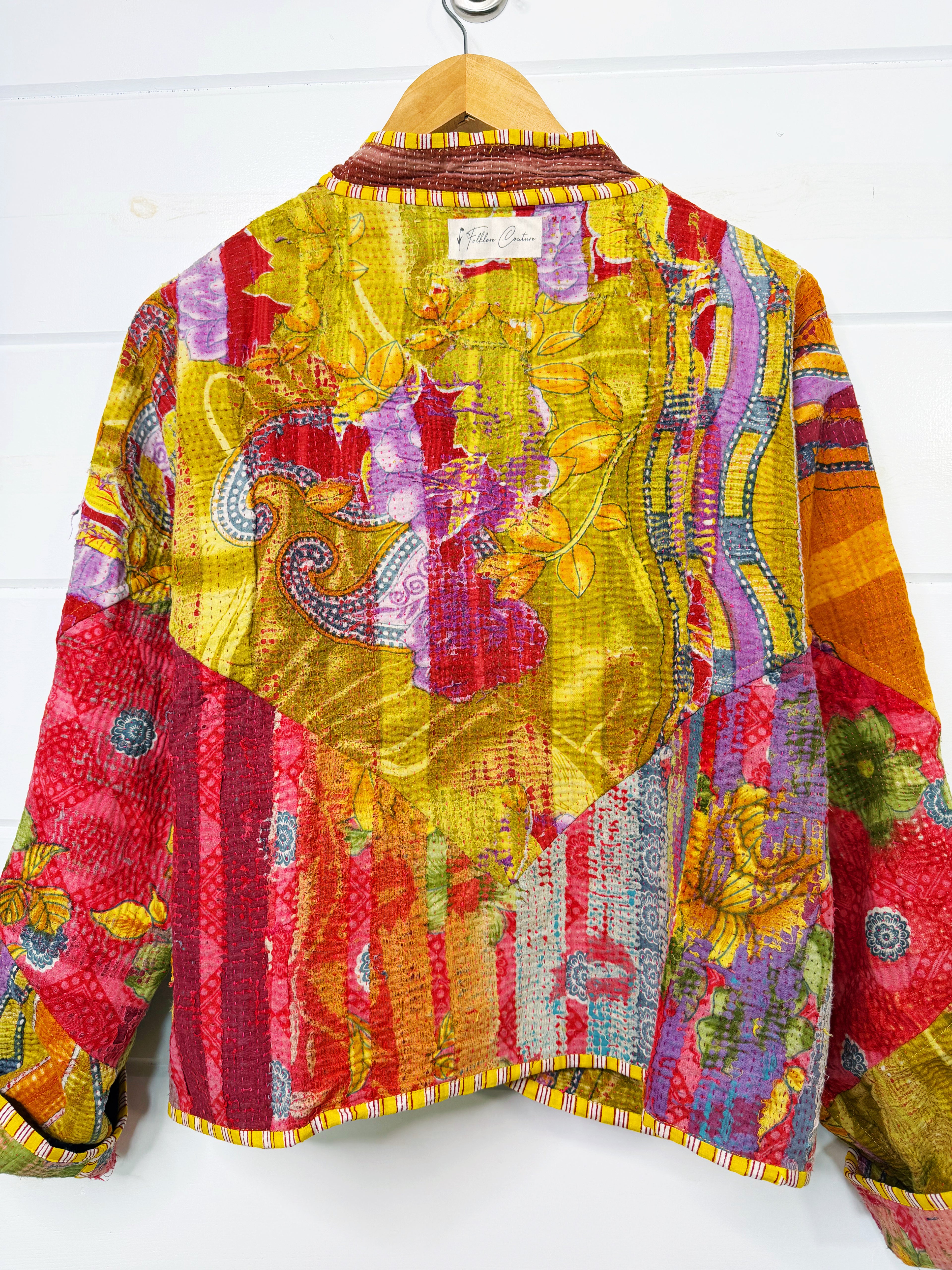Patchwork Kantha Jacket – Quilted Reversible Blanket Coat