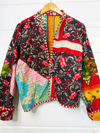 Patchwork Kantha Jacket – Quilted Reversible Blanket Coat