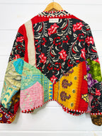 Patchwork Kantha Jacket – Quilted Reversible Blanket Coat