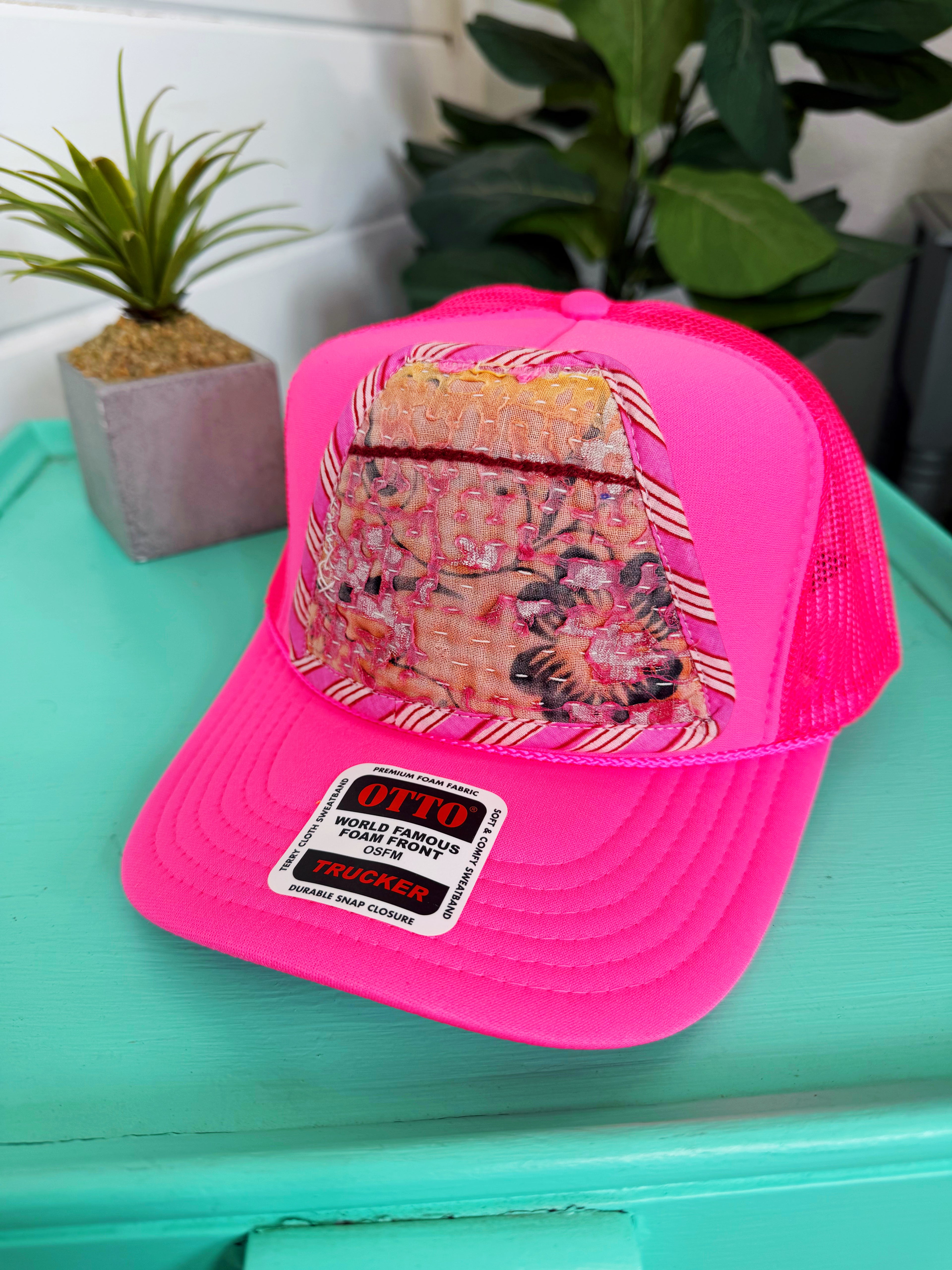 Kantha Patch Trucker Hat - One of a Kind