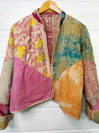 Patchwork Kantha Jacket – Quilted Reversible Blanket Coat