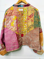 Patchwork Kantha Jacket – Quilted Reversible Blanket Coat