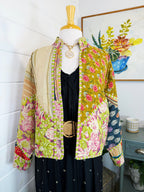 Patchwork Kantha Jacket – Quilted Reversible Blanket Coat