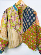 Patchwork Kantha Jacket – Quilted Reversible Blanket Coat