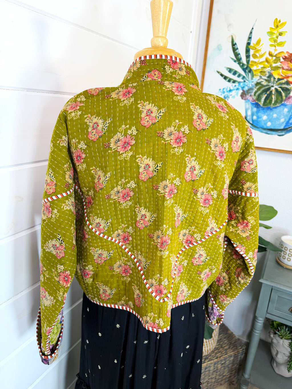 Patchwork Kantha Jacket – Quilted Reversible Blanket Coat