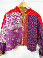 Patchwork Kantha Jacket – Quilted Reversible Blanket Coat