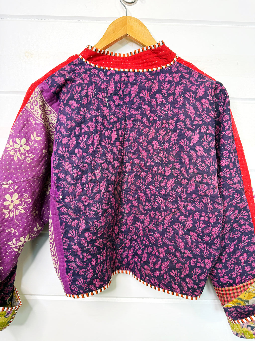 Patchwork Kantha Jacket – Quilted Reversible Blanket Coat