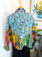 Patchwork Kantha Jacket – Quilted Reversible Blanket Coat
