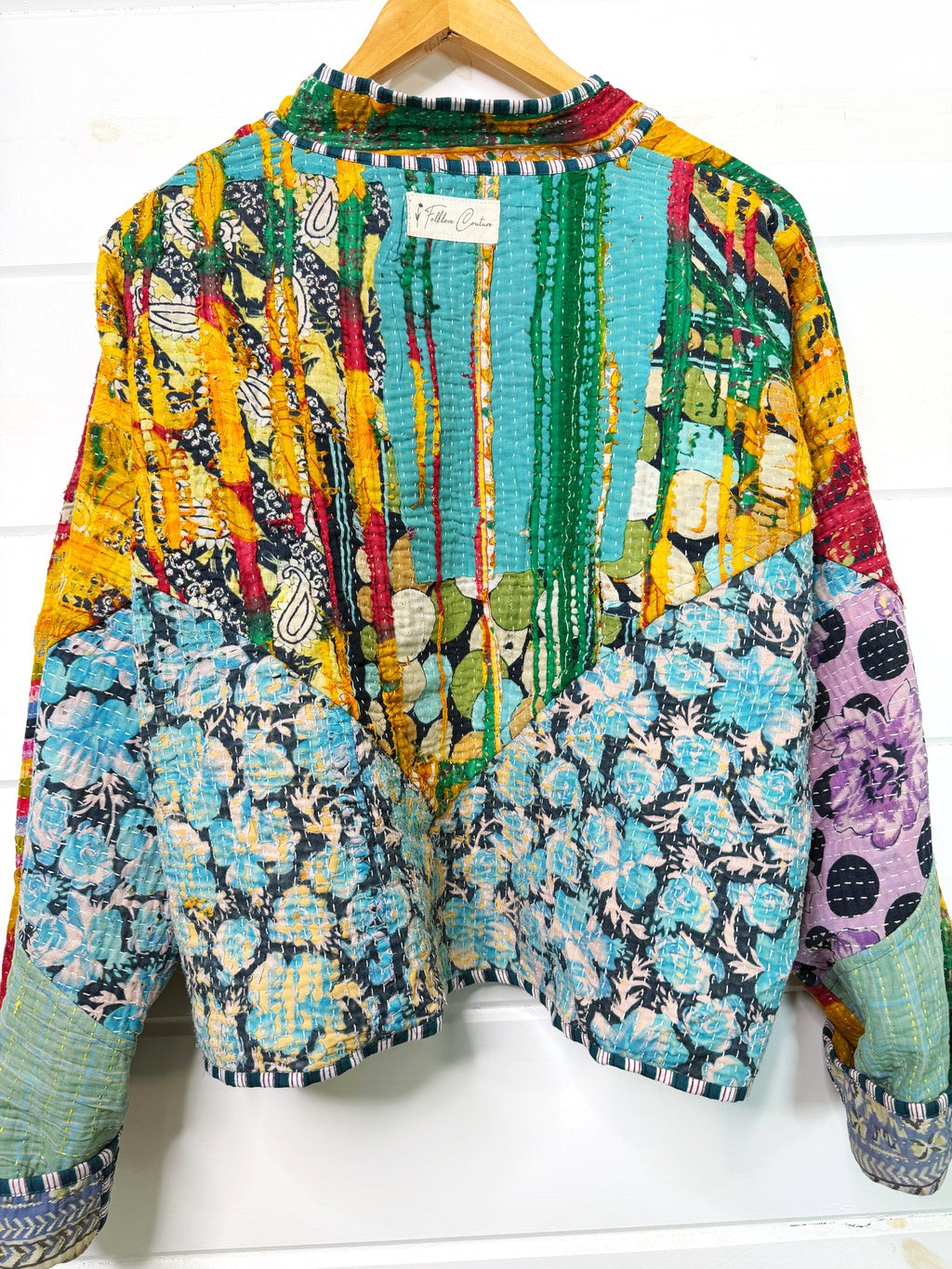 Patchwork Kantha Jacket – Quilted Reversible Blanket Coat