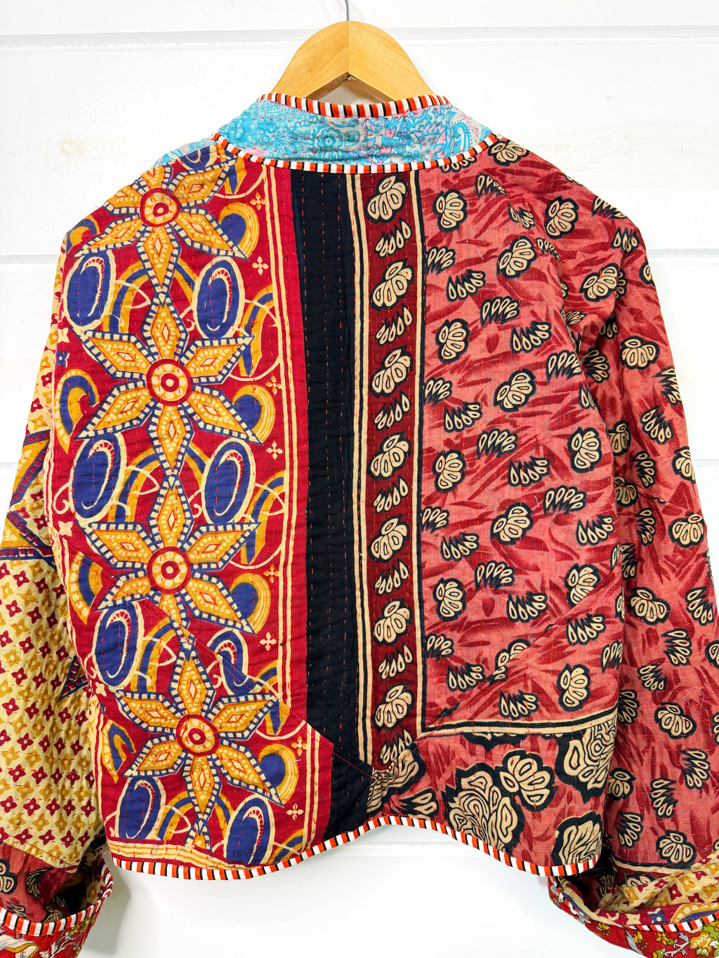 Patchwork Kantha Jacket – Quilted Reversible Blanket Coat