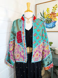 Patchwork Kantha Jacket – Quilted Reversible Blanket Coat