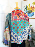 Patchwork Kantha Jacket – Quilted Reversible Blanket Coat