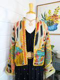 Patchwork Kantha Jacket – Quilted Reversible Blanket Coat